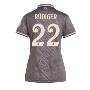 Real Madrid Antonio Rudiger #22 Replika Tredjetrøje Dame 2024-25 Kortærmet